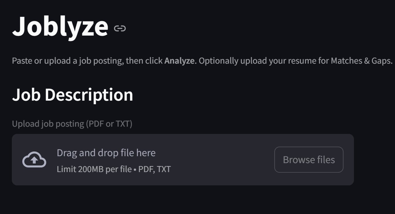 Joblyze - AI Job Posting Analyzer